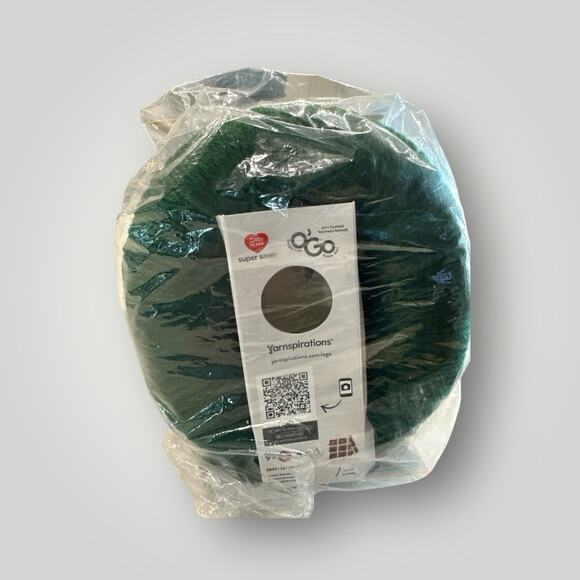 Lot Of 3 Yarnspirations Red Heart O'GO Yarn 364 yds / 198 g Hunter Green NWT - Picture 3 of 4